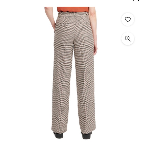 Mexx houndstooth wide leg trouser pants high rise - Picture 2 of 11